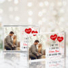 Gingerglowgifts Personalized Photo Valentine's Day Gifts, Couple Gifts Acrylic Magnetic Frame TPT1749NTH