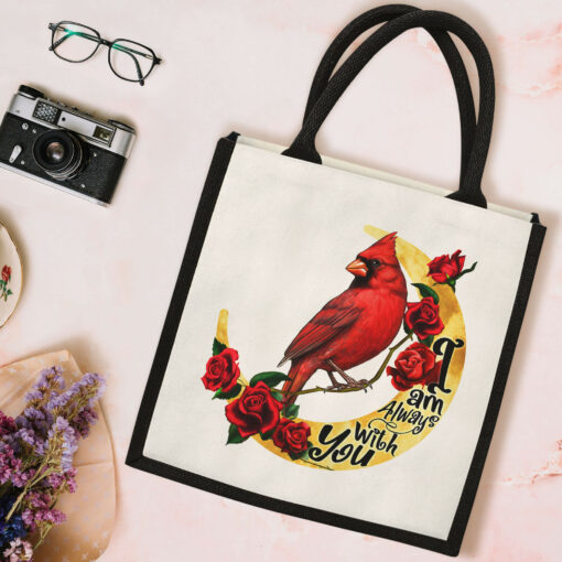 Gingerglowgifts Cardinal I Am Always With You Tote Bag TPT1827TNB