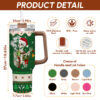 Gingerglowgifts Christmas Dead Inside But Festive Skeleton Drinks Coffee Tumbler 40oz TQN1829NTH