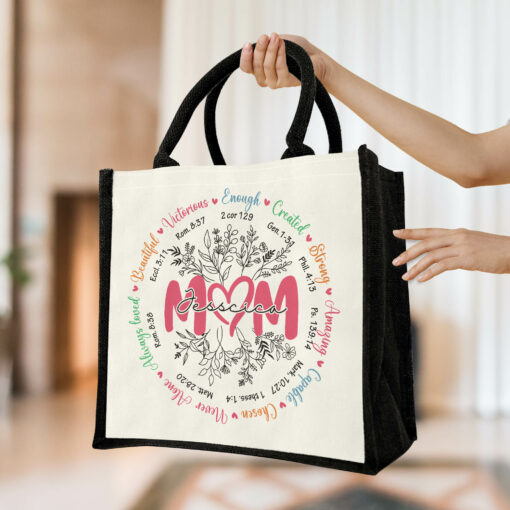 Gingerglowgifts Personalized Gift for Mom, Mother's Day, Mom Tote Bag HTT07NTH