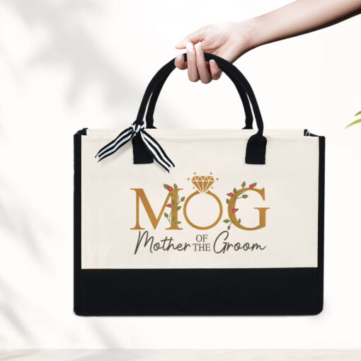 Gingerglowgifts Mother of the Groom Tote Bag, Wedding Gifts For Mom MLN2127NTH