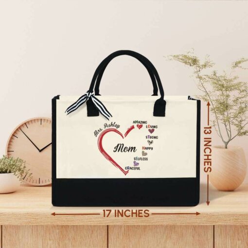 Gingerglowgifts Personalized Gift for Mother's Day, Mom Tote Bag TPT1730TTH