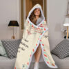 Gingerglowgifts Dear Mom I Love You, Gifts For Mom, Mothers Day, Christmas, Birthday Hooded Blankets TQN2290LTH