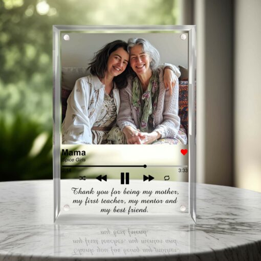 Gingerglowgifts Personalized Photo Gifts For Mom, Dad, Friend, Him, Her Acrylic Magnetic Frame TPT1715TNB