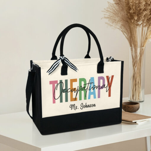 Gingerglowgifts Personalized Occupational Therapist, OT COTA Tote Bag MLN2030TTH