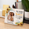 Gingerglowgifts Personalized Gifts For Friend, Sunflower Leather Photo Frame TPT1744NTH