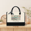 Gingerglowgifts Personalized Gift for Teacher's Day, Teacher Tote Bag TPT1753LTH