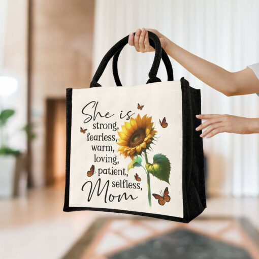 Gingerglowgifts Mom Sunflower Mother's Day Gift For Mom Tote Bag TQN2978TNB