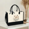 Gingerglowgifts Personalized 50th Birthday Gift 50 & Fabulous Tote Bag TQN2959PS