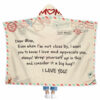 Gingerglowgifts Dear Mom I Love You, Gifts For Mom, Mothers Day, Christmas, Birthday Hooded Blankets TQN2290LTH