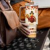 Gingerglowgifts Happy Thanksgiving Turkey Fall Tumbler 40oz TQN2867TTH