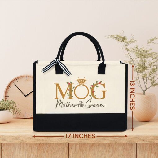 Gingerglowgifts Mother of the Groom Tote Bag, Wedding Gifts For Mom MLN2127NTH