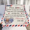 Gingerglowgifts Personalized Gift For Mom, Mothers Day Gift, Dear Mom Fleece Blanket TPT1720TTH