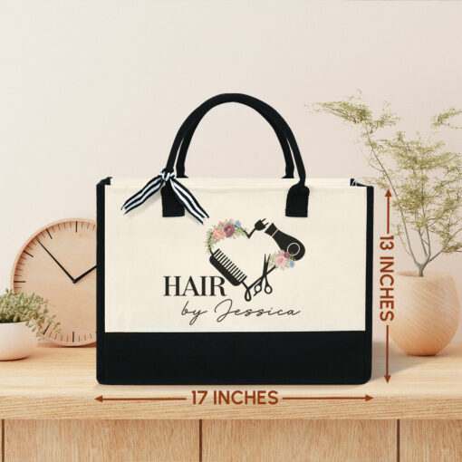 Gingerglowgifts Personalized Gift For Hairdresser, Hair Stylist Gift Tote Bag TQN1916PTL