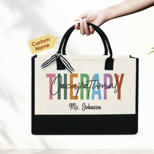 Gingerglowgifts Personalized Occupational Therapist, OT COTA Tote Bag MLN2030TTH