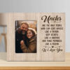 Gingerglowgifts Personalized We Love You Uncles, Gift for Uncle Leather Photo Frame TPT1748NTH