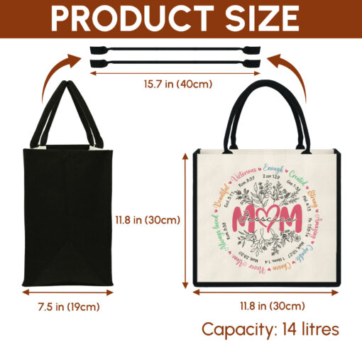 Gingerglowgifts Personalized Gift for Mom, Mother's Day, Mom Tote Bag HTT07NTH