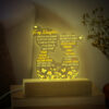 Gingerglowgifts Gift for Daughter, To My Daughter, I Love You Always and Forever Night Light HTT09HVN