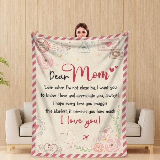 Gingerglowgifts Mother's Day Gift For Mom, How Much I Love You, Mom Fleece Blanket TPT1536NTH