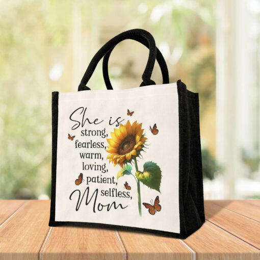 Gingerglowgifts Mom Sunflower Mother's Day Gift For Mom Tote Bag TQN2978TNB