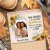 Gingerglowgifts Personalized Gifts For Friend, Sunflower Leather Photo Frame TPT1744NTH