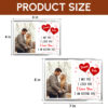 Gingerglowgifts Personalized Photo Valentine's Day Gifts, Couple Gifts Acrylic Magnetic Frame TPT1749NTH