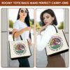 Gingerglowgifts Hippie Peace Sign Tote Bag, Every Little Thing Is Gonna Be Alright MLN2956NTH