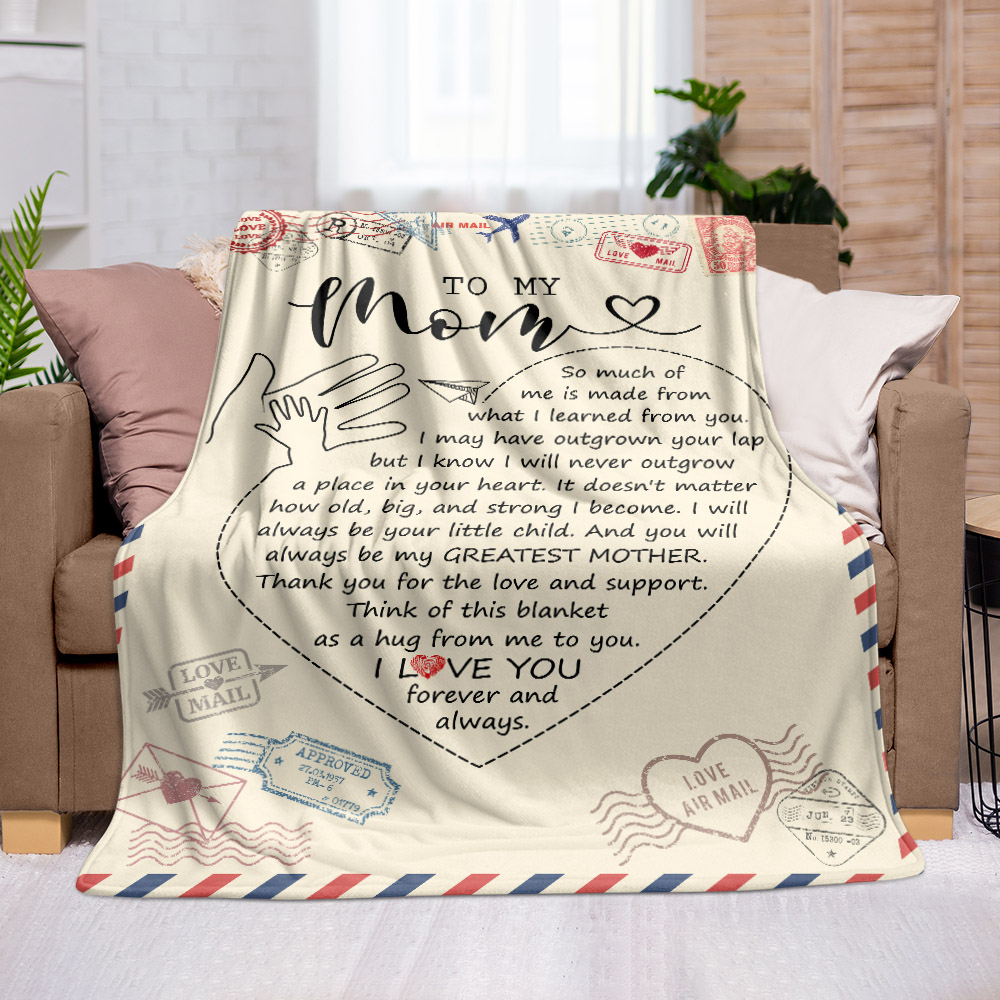 To My Mom, My Greatest Mother, Mother’s Day Gifts for Mom Fleece Blanket