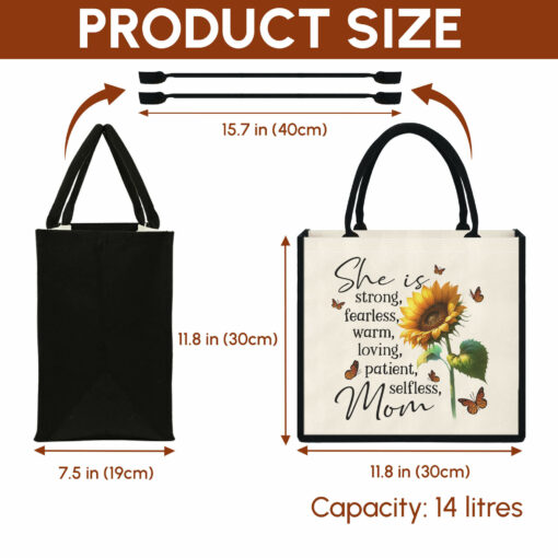 Gingerglowgifts Mom Sunflower Mother's Day Gift For Mom Tote Bag TQN2978TNB