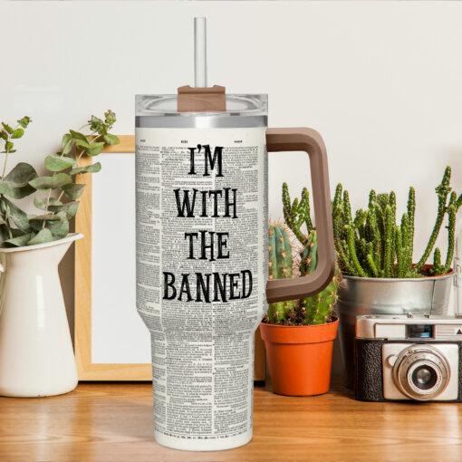 Gingerglowgifts I'm With The Banned, Banned Books Tumbler 40oz TPT1711TDH