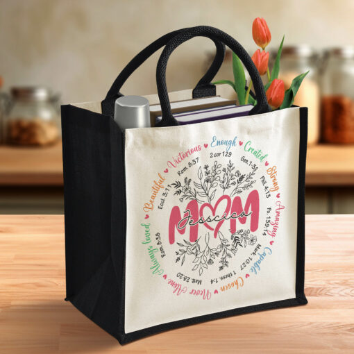 Gingerglowgifts Personalized Gift for Mom, Mother's Day, Mom Tote Bag HTT07NTH