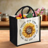 Gingerglowgifts Christian Gifts for Women God Says You Are Sunflower Tote Bag TQN2977TNB