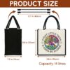 Gingerglowgifts Hippie Peace Sign Tote Bag, Every Little Thing Is Gonna Be Alright MLN2956NTH