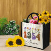 Gingerglowgifts Personalized Nana 1954 Birthday Gift For Grandma Mother's Day Tote Bag TQN2979PTL