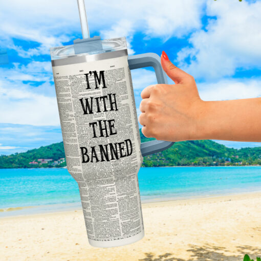 Gingerglowgifts I'm With The Banned, Banned Books Tumbler 40oz TPT1711TDH