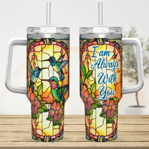 Gingerglowgifts Hummingbirds, I Am Always With You Tumbler 40oz TPT1783TDH