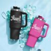 Gingerglowgifts Personalized Aunt Like A Mom, Only Cooler Engraved Tumbler 40oz TPT1496TNB