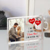 Gingerglowgifts Personalized Photo Valentine's Day Gifts, Couple Gifts Acrylic Magnetic Frame TPT1749NTH