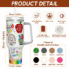 Gingerglowgifts Teacher Tumbler Gifts, Teaching Is A Work Of Heart, Best Teacher Ever Tumbler 40oz MLN2933TNB