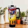 Gingerglowgifts Veteran Tumbler 40oz Earned With Blood Sweat and Tears Forever the Title Veteran Tumbler MLN2957TTH