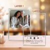 Gingerglowgifts Personalized Photo Gifts For Mom, Dad, Friend, Him, Her Acrylic Magnetic Frame TPT1715TNB