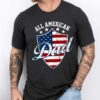 Gingerglowgifts Father's Day Gift, Tee For Dad, All American Dad T-Shirt VTM85DNV