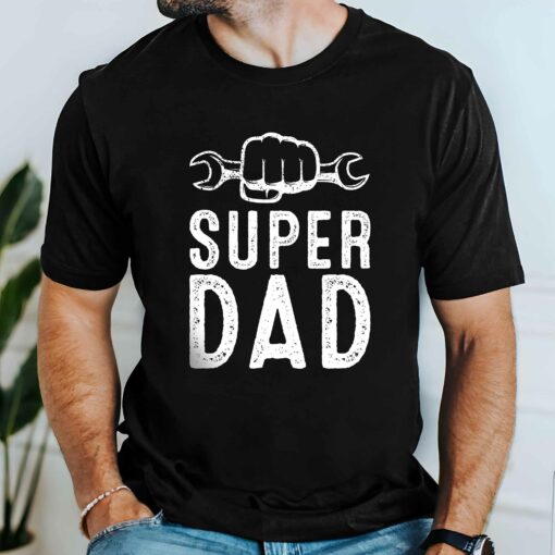 Gingerglowgifts Gift For Father's Day, Dad Tools Tee, Super Dad T-Shirt VTM45DNV