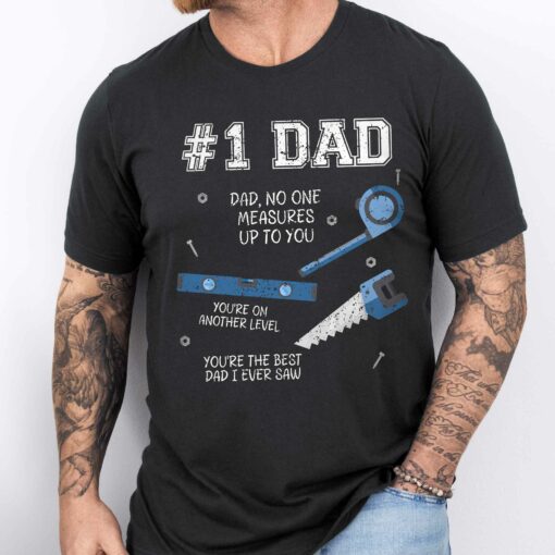 Gingerglowgifts Father's Day Tee, Gift for Dad, #1 Dad Tool T-Shirt VTM82DNV