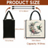 Gingerglowgifts Personalized Hummingbird Floral Moon Gift For Grandma Nana Tote Bag TQN3011TNB