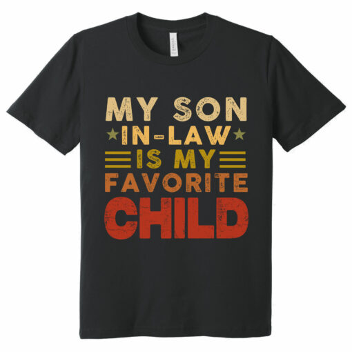 Gingerglowgifts Gift For Dad, Father's Day Tee, Favorite Son In Law T-Shirt VTM61HVN