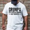 Gingerglowgifts Gift for Grandpa, Grumpa Like a Regular Grandpa Only Grumpier T-shirt HTT76DNV