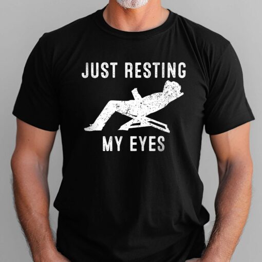 Gingerglowgifts Father's Day Gift, Tired Dad Tee, Just Resting My Eyes T-Shirt VTM80DNV