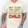 Gingerglowgifts Gift For Dad, Father's Day Tee, Favorite Son In Law T-Shirt VTM61HVN