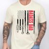 Gingerglowgifts Gift For Dad, Badass Dad American Flag Tee, Dad Tool T-shirt VTM78DNV